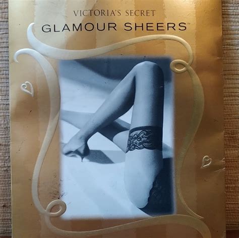Victoria S Secret Accessories Victoria Secret Glamour Sheers Lace Top Sheer Nude Thigh Highs