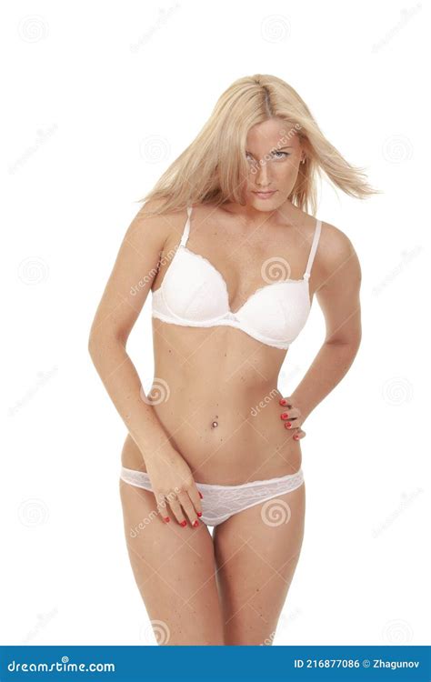 Mulher Sexy Em Lingerie Branca Figura Linda Foto De Stock Imagem De Menina Quente 216877086