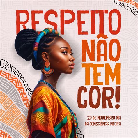 Premium PSD | 20 de novembro consciencia negra black consciousness