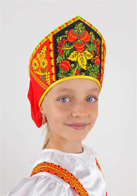 Купить русский народный костюм для девочки Хохлома Задорная ...