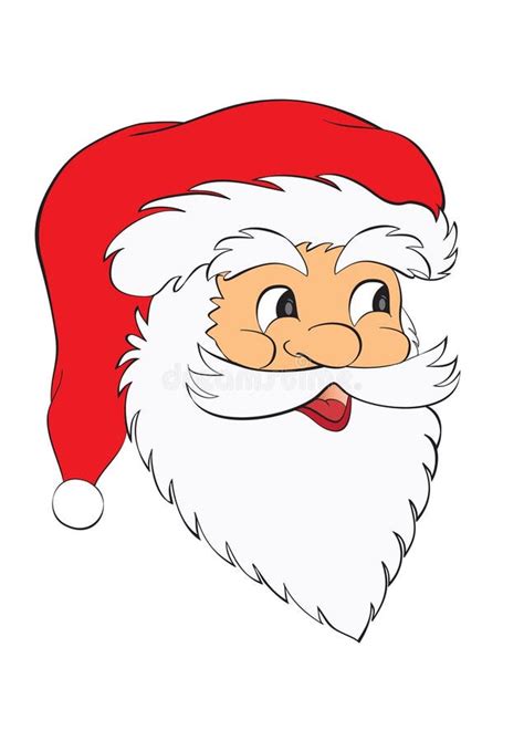 Fronte Il Babbo Natale Illustrazione Vettoriale Illustrazione Di