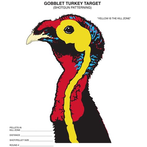 Turkey Head Printable Target