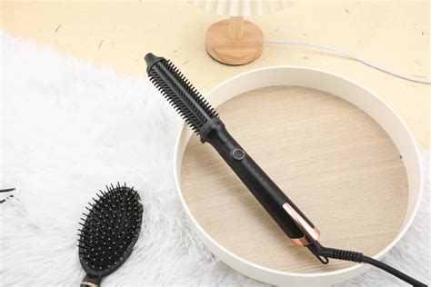 Volumizing Ceramic Hair Styling Tools Rise Hot Volume Smoothing Brush Ptc Ceramic Heated Hair