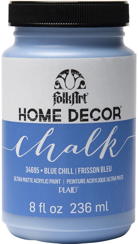 Folkart Home Decor Chalk Paint 8oz Blue Chill Michaels