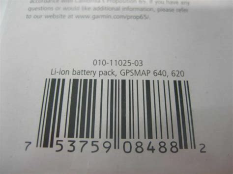 Garmin Li Ion Battery Pack For Gpsmap 620 640 New Genuine Oem Part 010