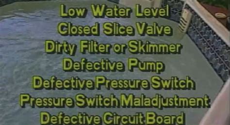 Hot Tub Pressure Switch Repair Replace Troubleshooting