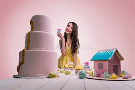 Teasing Brunette Stock Image Image Of Smile Brunette 13241469