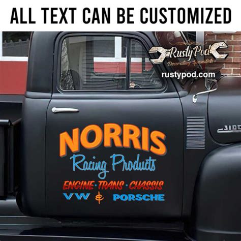 Personalized Automotive Garage Sign Hot Rod Door Sign Rat Rod Lettering Racing Car Door Art