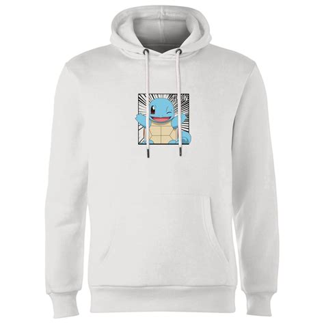 Pokémon Pokédex Squirtle 0007 Hoodie White Clothing Zavvi Uk