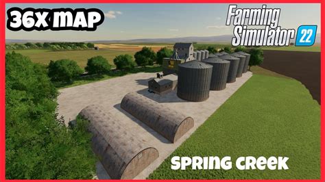 Spring Creek 36x New Mod Map Farming Simulator 22 Fly Over Youtube