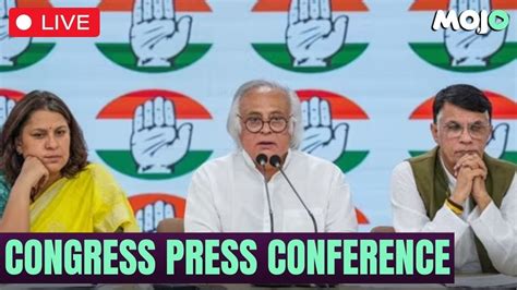 Live Congress Press Conference By Jairam Ramesh Pawan Khera And