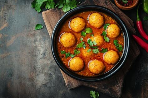 Chicken Kofta Curry Premium Ai Generated Image