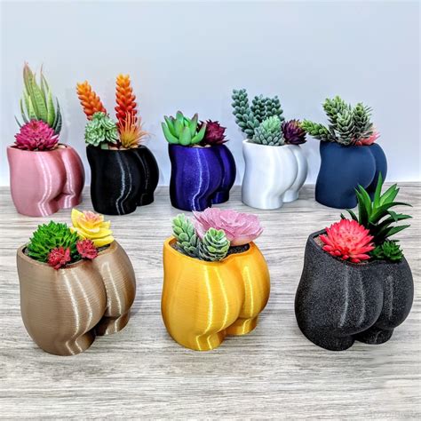 Butt Planter Booty Pot Woman Body Planters Nude Cheeky Etsy