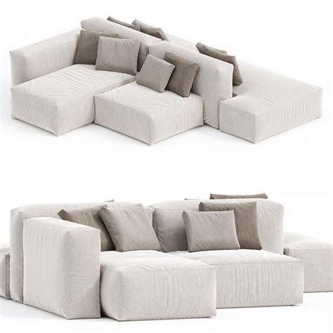 Minotti Torii Sofa 3d Model Download Maxve