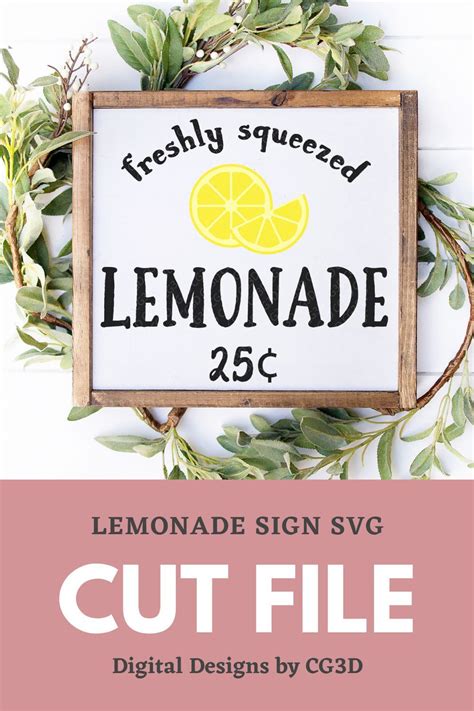 Lemonade Sign Svg Lemonade Stand Svg Summer Fruit Dxf Etsy Lemonade