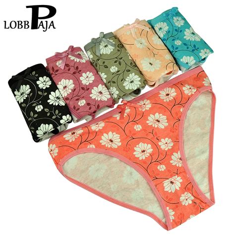 Lobbpaja Wholesale Lot 12 Pcs Underwear Women Panties Cotton Floral