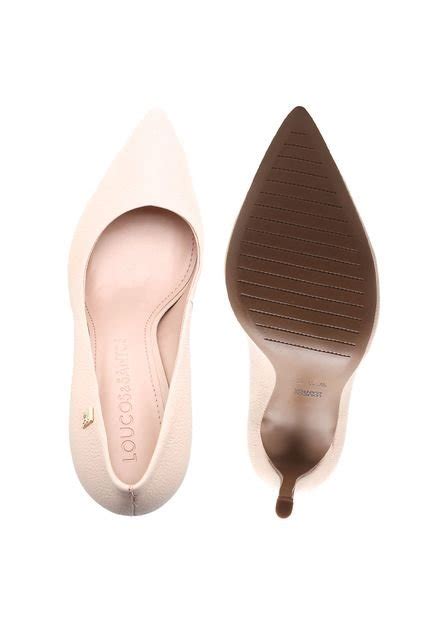 Scarpin Couro Loucos E Santos Liso Nude Compre Agora Dafiti Brasil
