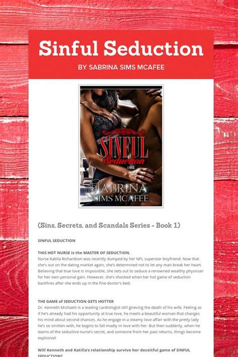 Sinful Seduction Seduction Hot Nurse Favorite Things List