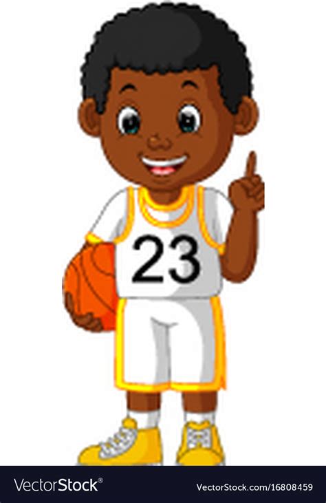 Cartoon Basketball Player Royalty Free Vector Image