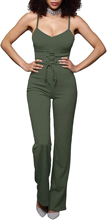 Damen Jumpsuits Elegant Lang Sling Sommer Fashion Ärmellos Party