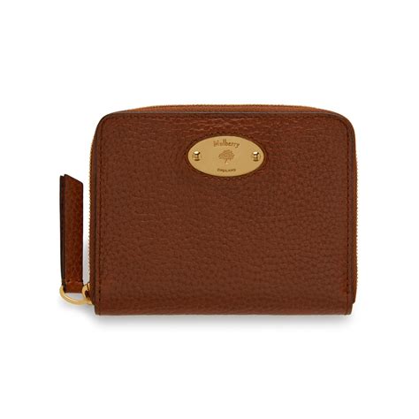 Mulberry Small Zip Around Wallet Tan Follestad