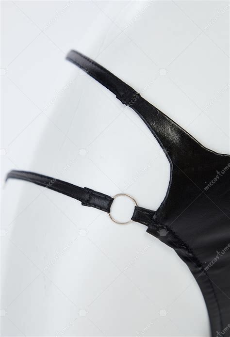 Shego Derivative Sexy Lingerie Set Green Menace Gothic Black And Green Buckle Top Panty With