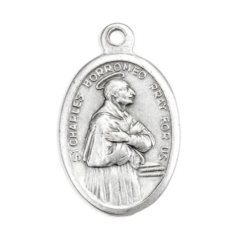 St Charles Borromeo Oval Medal Discount Catholic Products