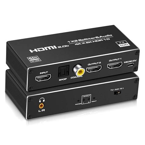 hdmi splitter  audio extractor     optical toslink