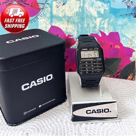 Rare Beautiful Casio CA-50 Calculator Watch Module 437/ Vintage Back to ...