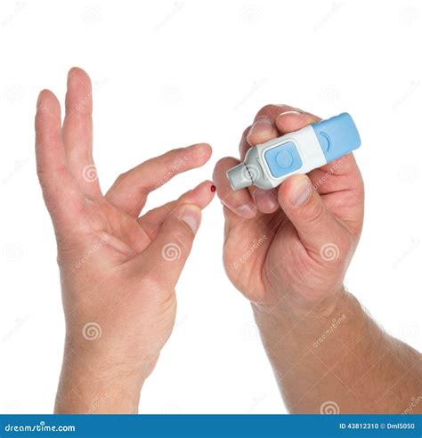 Diabetes Make Abdomen Insulin Injection Shot Royalty-Free Stock