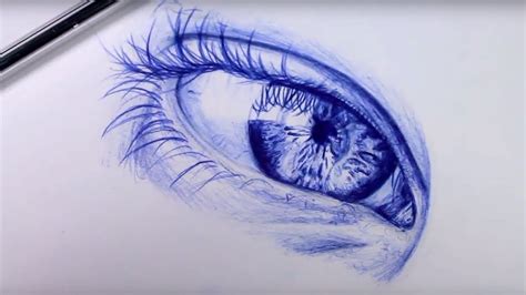 Eye Drawing In Pen