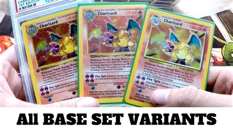 The Difference in 1st Edition, Shadowless & Base Set Pokemon Cards ...