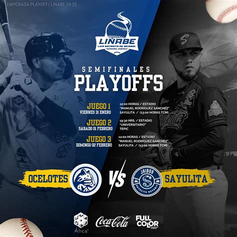 Liga - ⚾️ | Días y horarios oficiales para los juegos 1, 2 y 3 de la