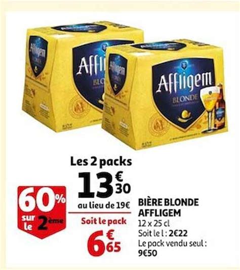 Promo Bière Blonde Affligem chez Auchan iCatalogue fr
