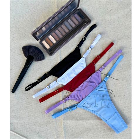 Kit Calcinhas Asa Delta Regulagem Lateral String Fio Duplo Microfibra Sexy Lingerie Moda