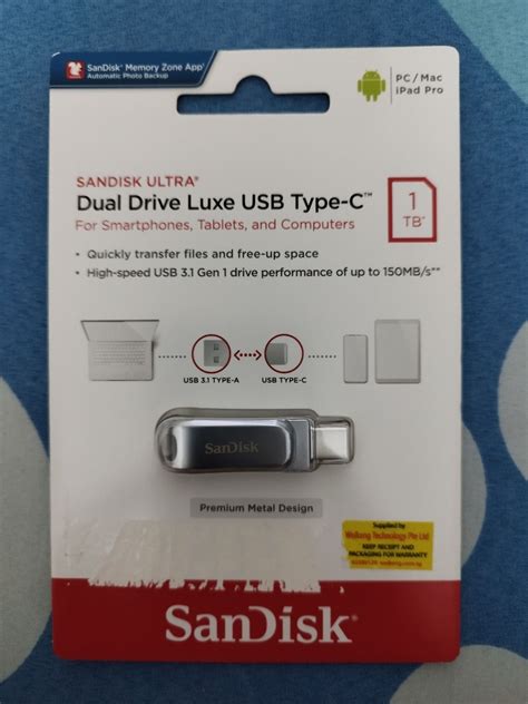 SanDisk - Dual Drive Luxe USB Type C, Computers & Tech, Parts ...