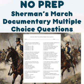 NO PREP - Sherman's March Documentary Multiple Choice Questions | TPT