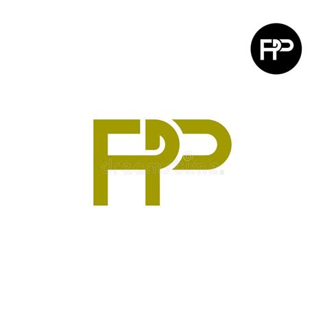 Dise O Del Logotipo De La Letra Pp Monogram Ilustraci N Del Vector