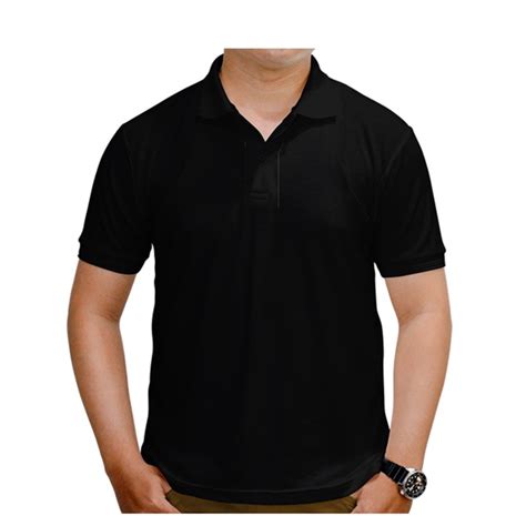 Jual Kaos Polo Wangky Warna HITAM (BLACK) Polo Shirt Kerah style