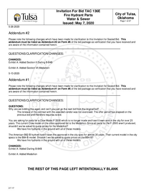 Fillable Online Solicitation Form For Commodities Invitation For Bid