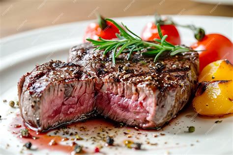 Premium Photo Delicious Fried Beef Stake With Salad