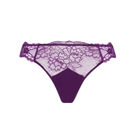 Lise Charmel Lingerie Sublime En Dentelle String Purple Italian Design Fashion Beauty