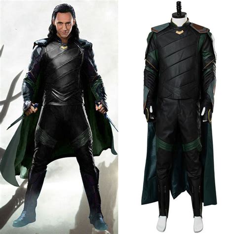 Thor 3 The Avengers Ragnarok Loki Tom Sakaar Outfit Halloween Cosplay