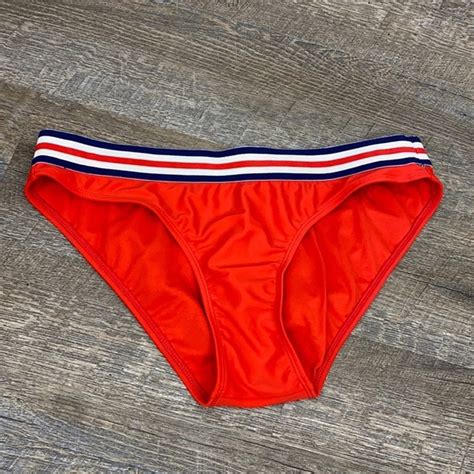 Xhilaration Swim Xhilaration Red White Blue Bikini Bottoms L Poshmark