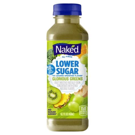Naked Lower Sugar Glorious Greens Fruit Smoothie Fl Oz Dearborn
