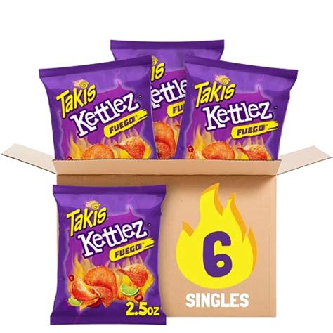 Takis Fuego Kettlez Pc Oz Snack Size Case Hot Chili Pepper