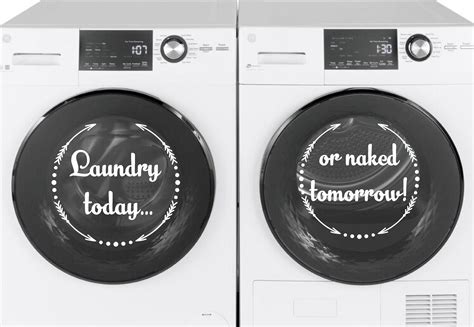 Laundry Wash And Dryer Decal 10 X10 Vinyl Washing Machine Decals