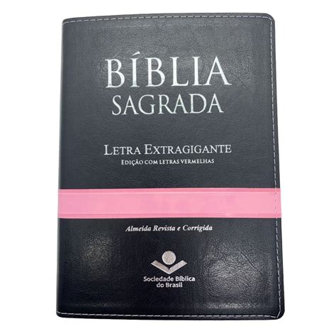 B Blia Sagrada Lt Extragigante Arc Ndice Lateral Preta Rosa Submarino