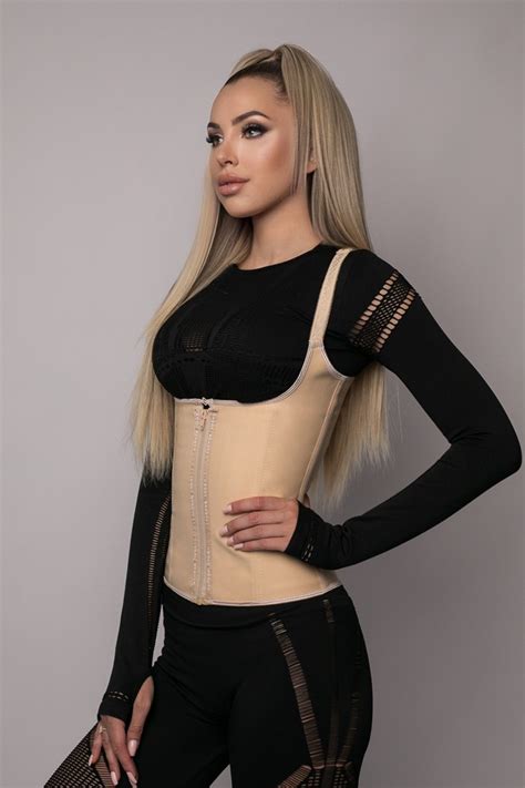 New York Cipzáros alakformáló fűzős mellény Nude testszínű XXS Legal Beauty