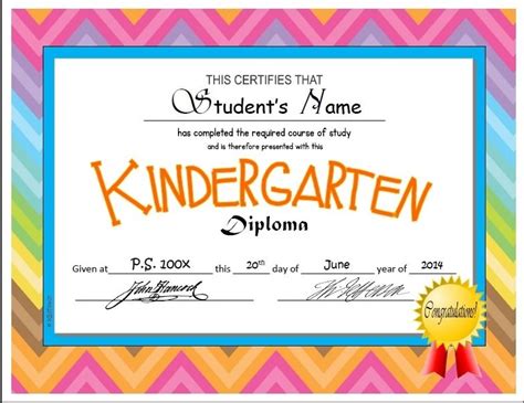 Simple Editable Pre K Graduation Certificates – Sparklingstemware